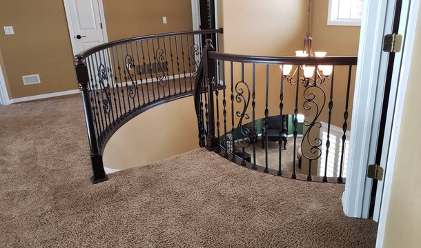 Sleek black metal roof