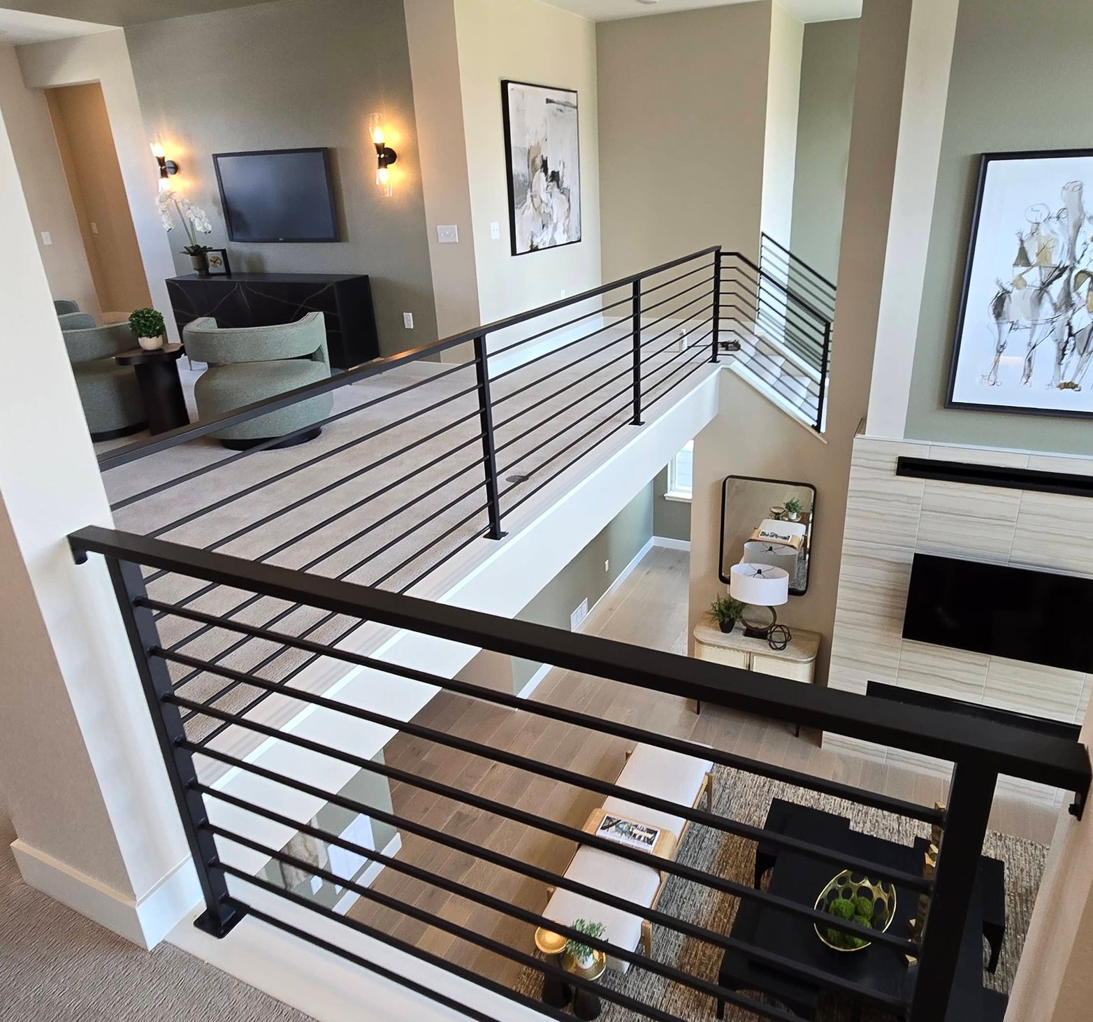 secure indoor railings