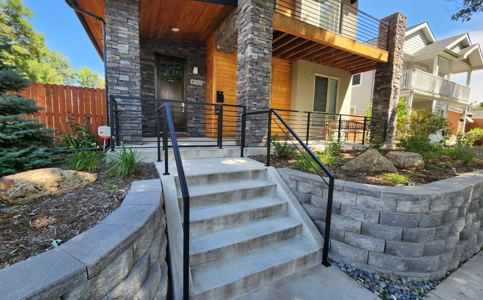 Decorated hardscaping